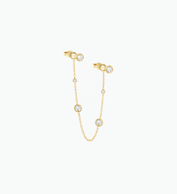 Céleste Diamond Chain Earring Connector