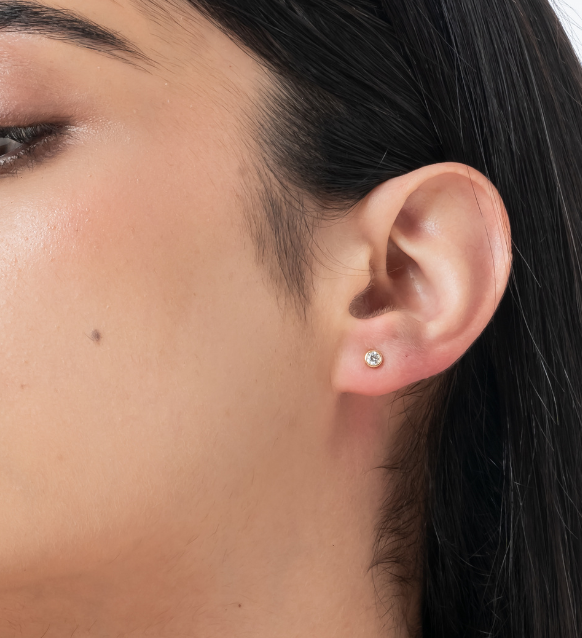Iris Petite Round Stud