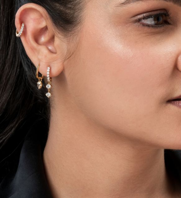 Orla Solid Gold U Hoop