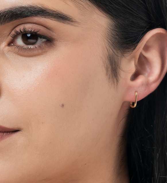 Orla Solid Gold U Hoop